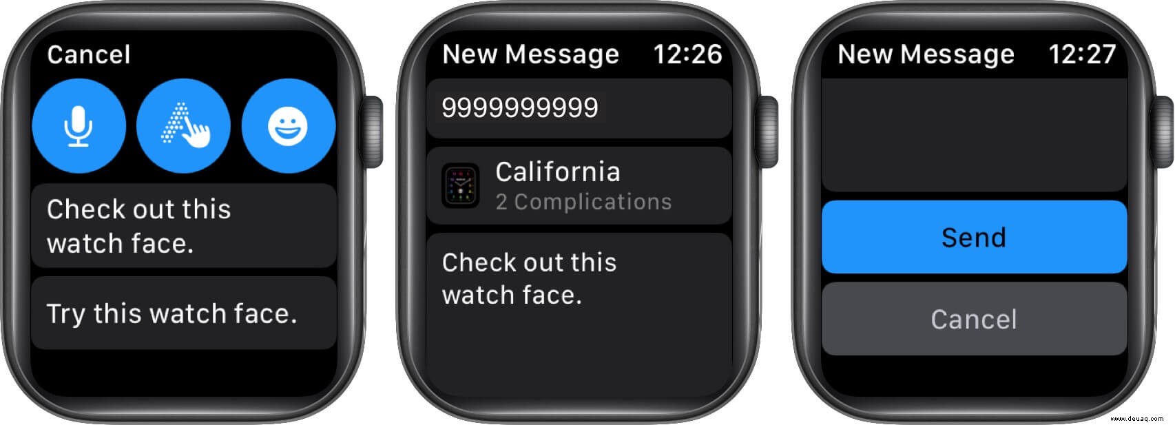 So teilen Sie Apple Watch Faces in watchOS 7 