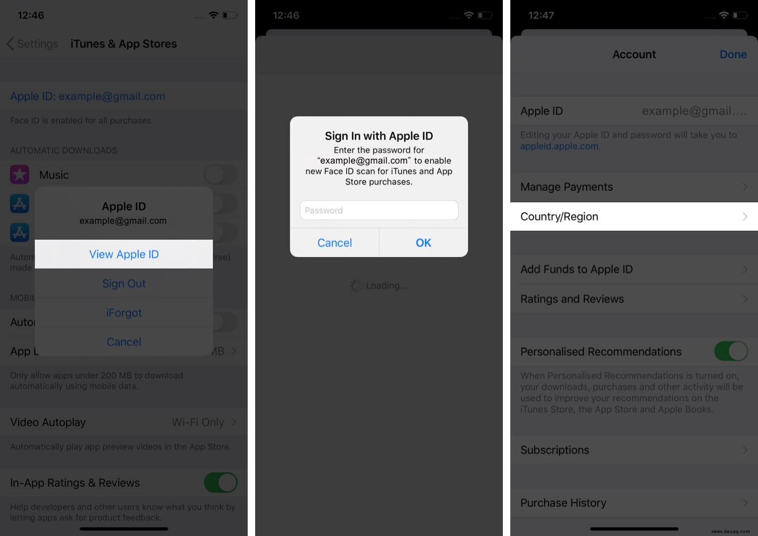 So ändern Sie das Land oder die Region des Apple Store auf iPhone, iPad und Mac 