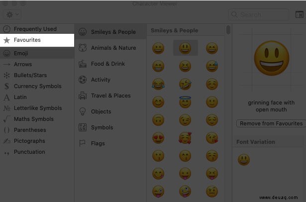 So verwenden Sie Emojis auf dem Mac 