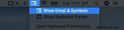 So verwenden Sie Emojis auf dem Mac 