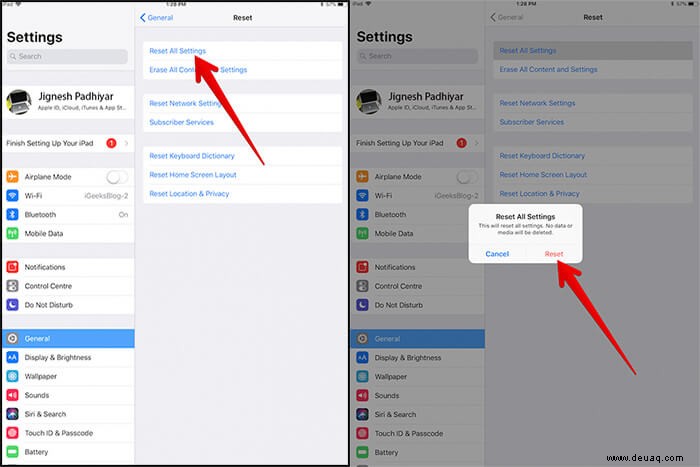 Split View und Slide Over funktionieren auf dem iPad nicht 