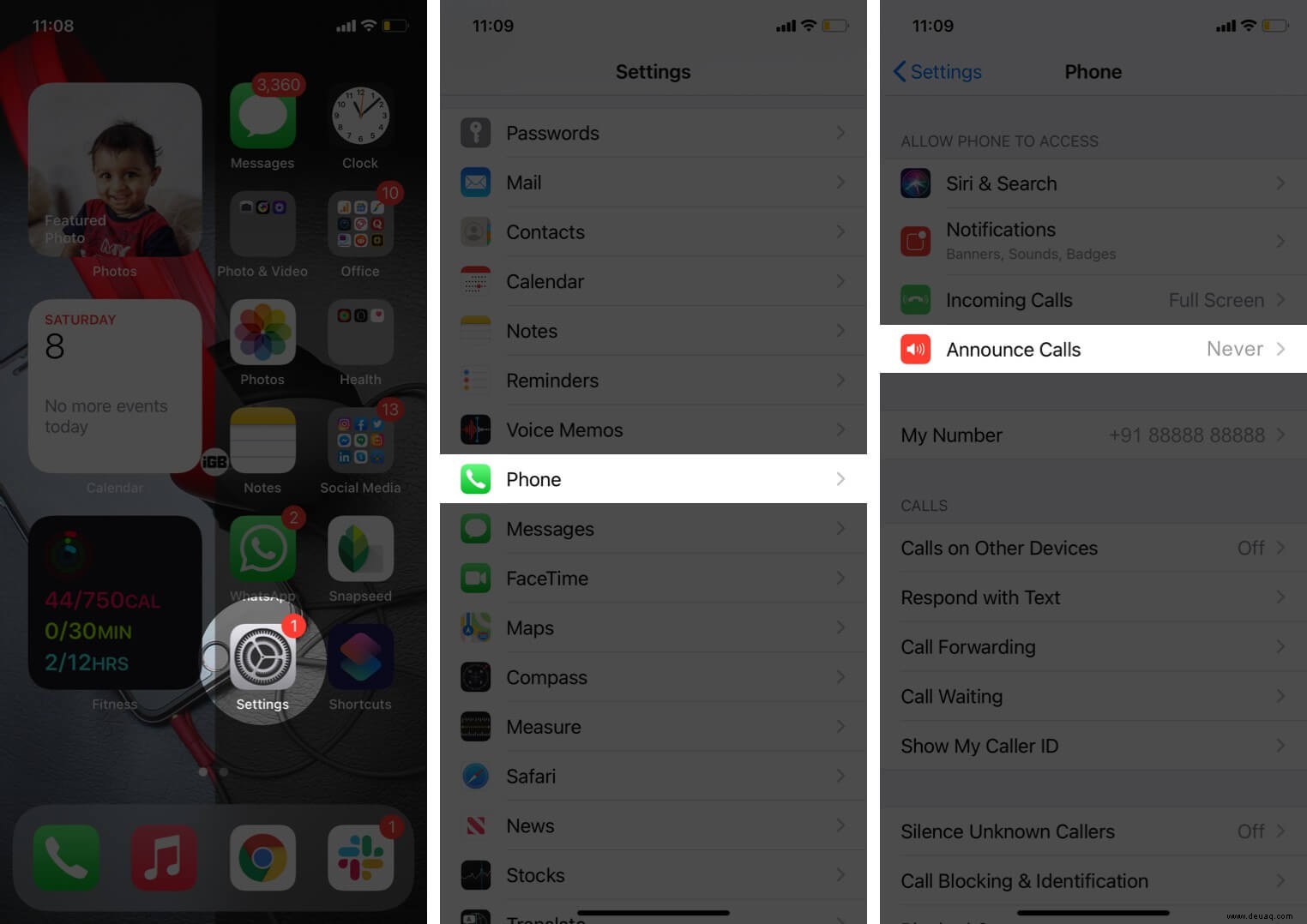 So aktivieren Sie die Anrufankündigung auf dem iPhone 