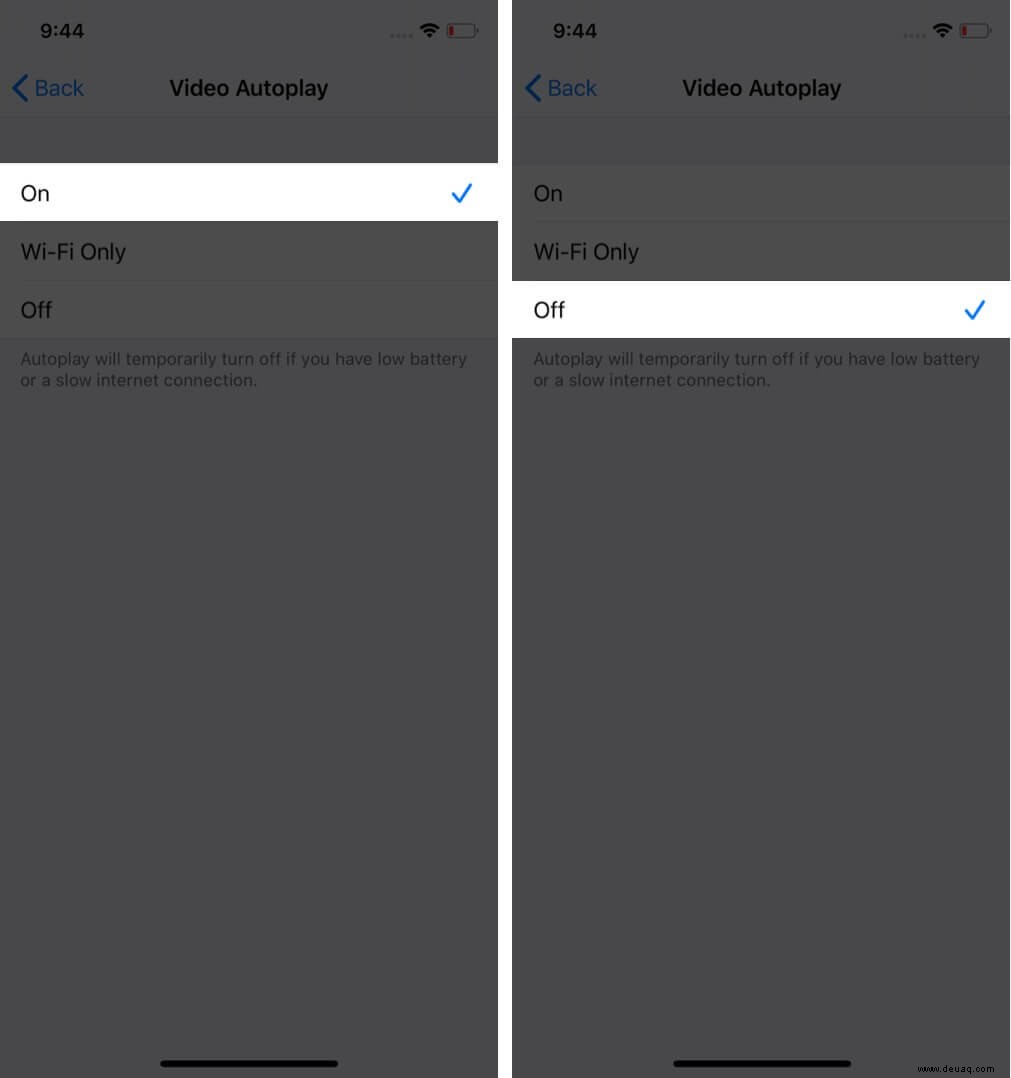 So deaktivieren Sie Autoplay-Videos auf iPhone und iPad 