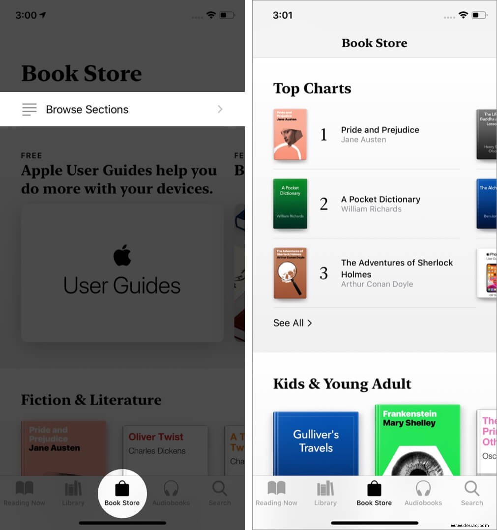 So verwalten Sie Ihre Bibliothek in Apple Books auf iPhone und iPad 