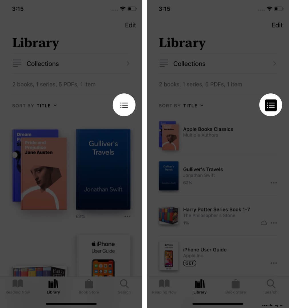 So verwalten Sie Ihre Bibliothek in Apple Books auf iPhone und iPad 