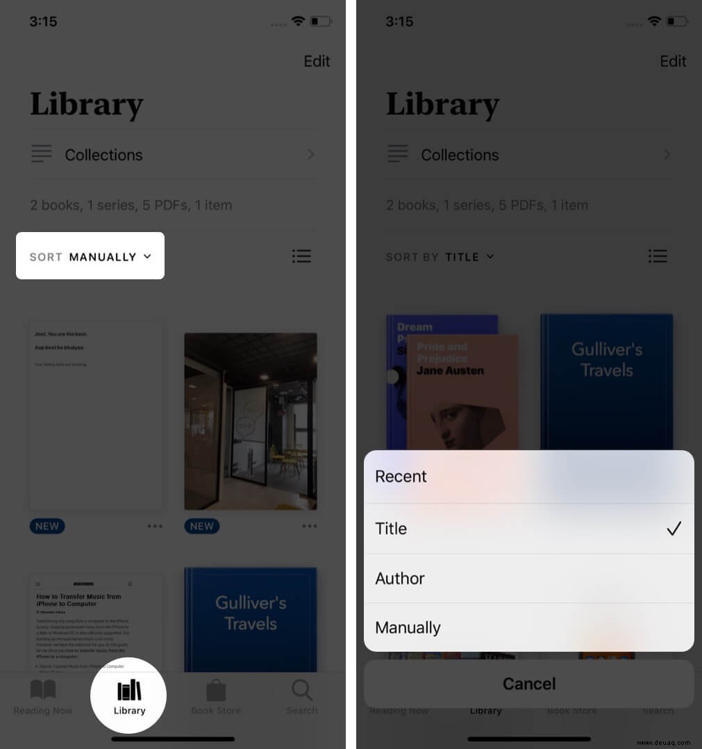 So verwalten Sie Ihre Bibliothek in Apple Books auf iPhone und iPad 