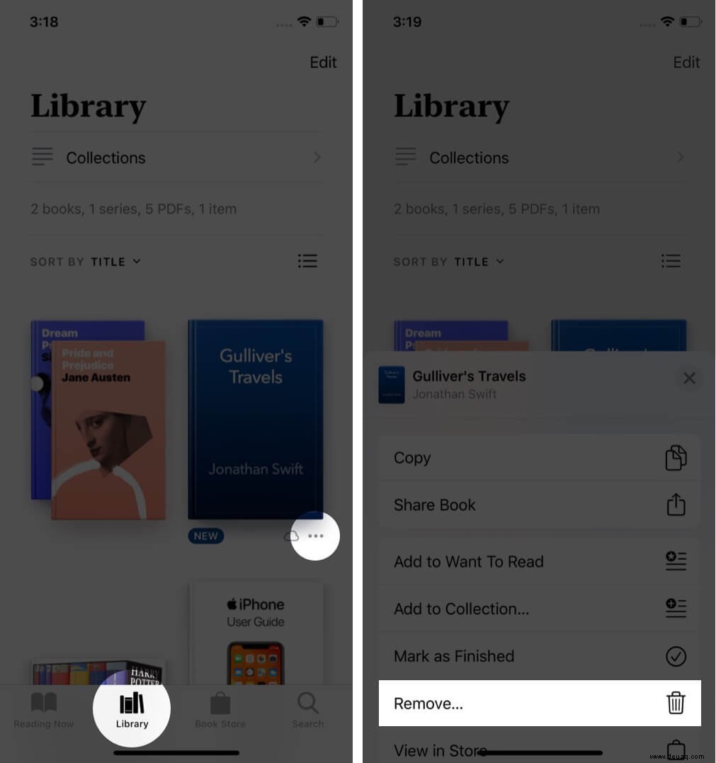 So verwalten Sie Ihre Bibliothek in Apple Books auf iPhone und iPad 