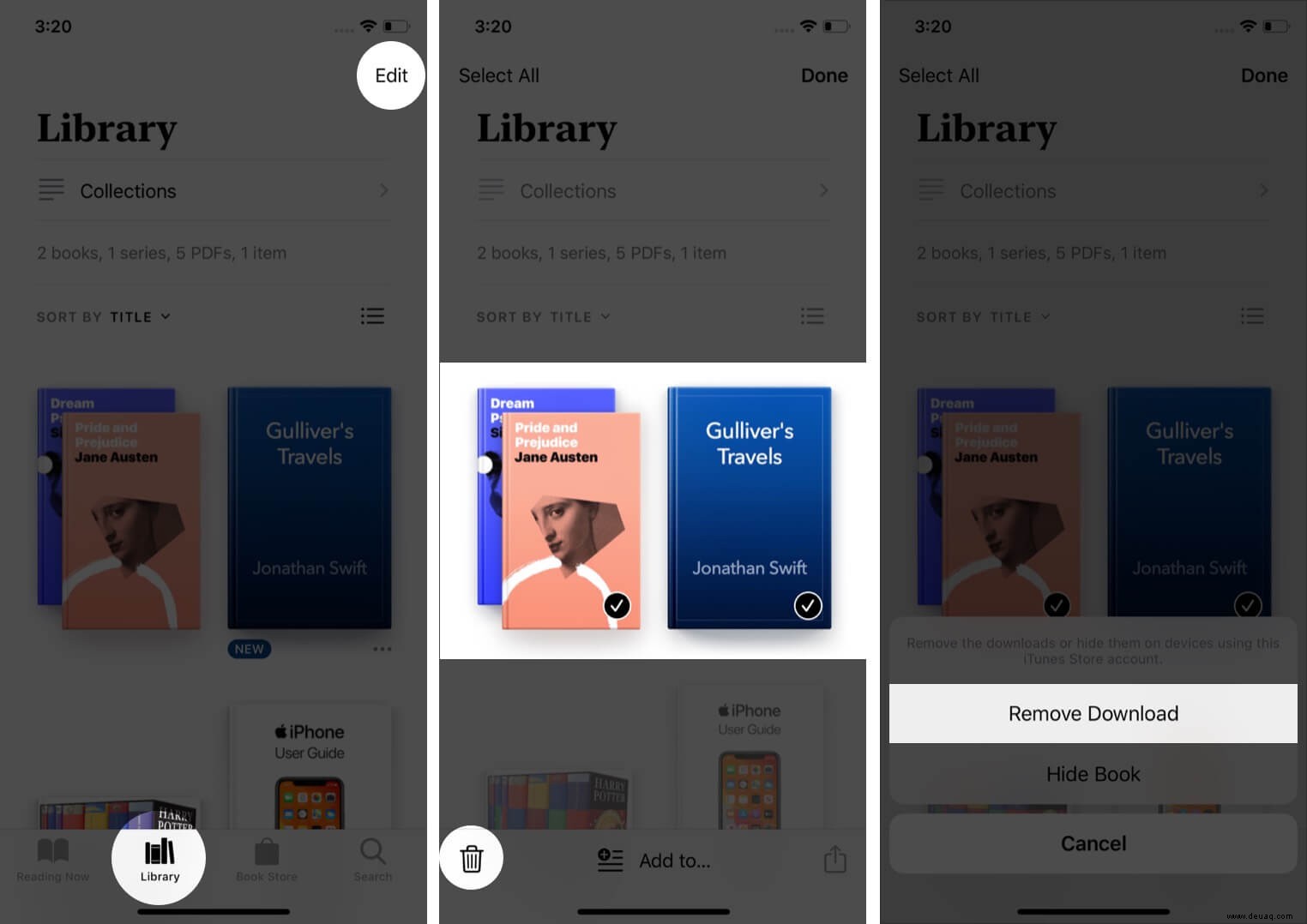 So verwalten Sie Ihre Bibliothek in Apple Books auf iPhone und iPad 