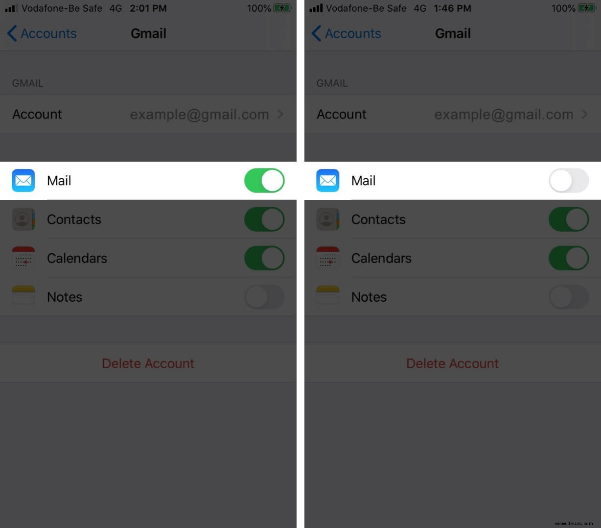 So melden Sie sich von der Mail-App auf iPhone und iPad ab 