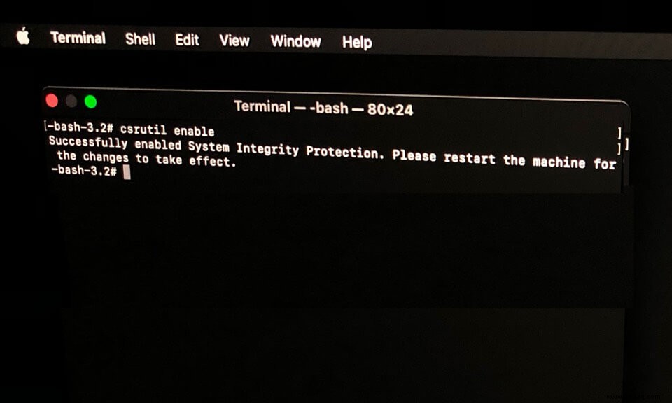 So deaktivieren Sie den Systemintegritätsschutz auf dem Mac 
