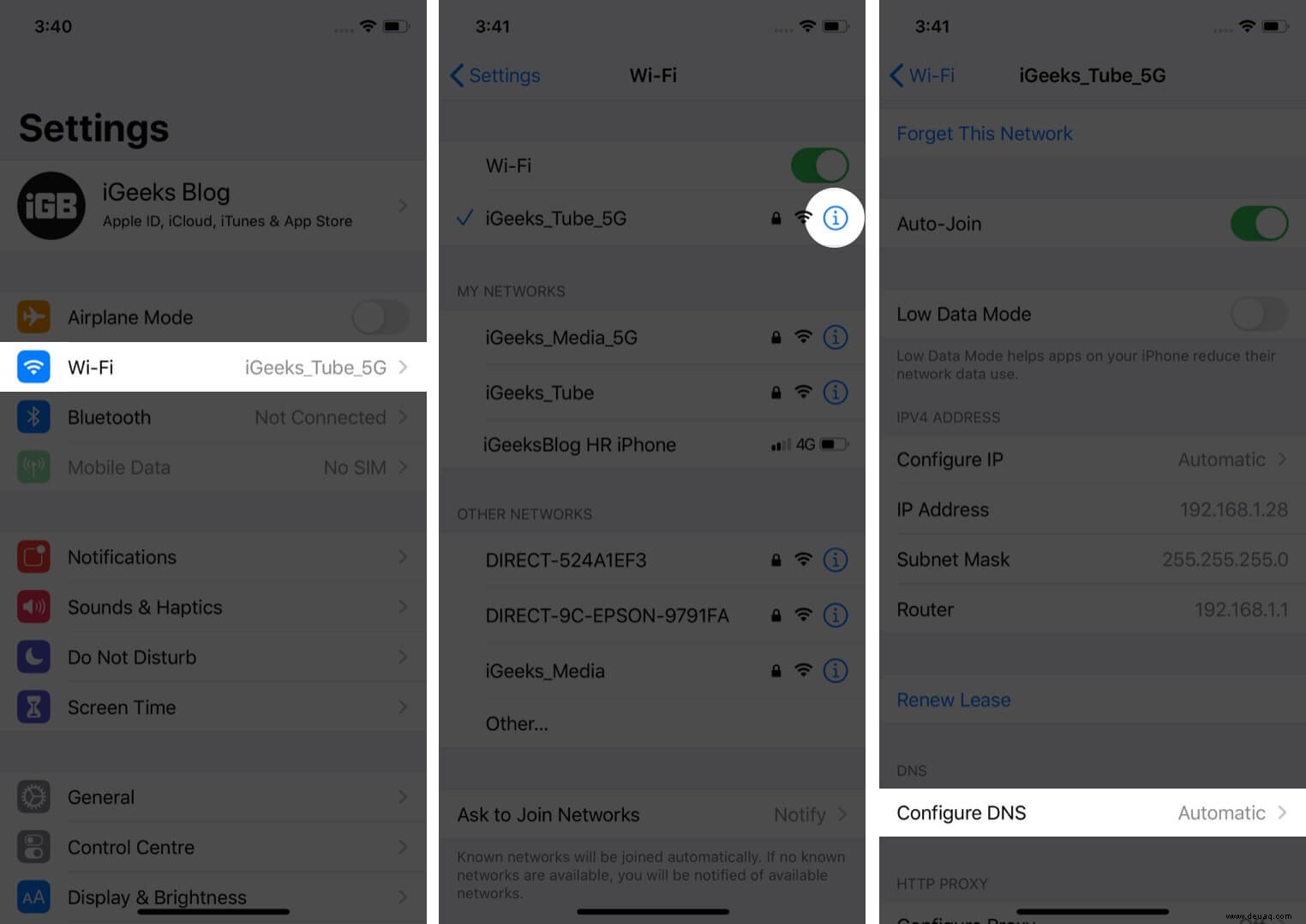 So ändern Sie DNS auf Ihrem iPhone und iPad 