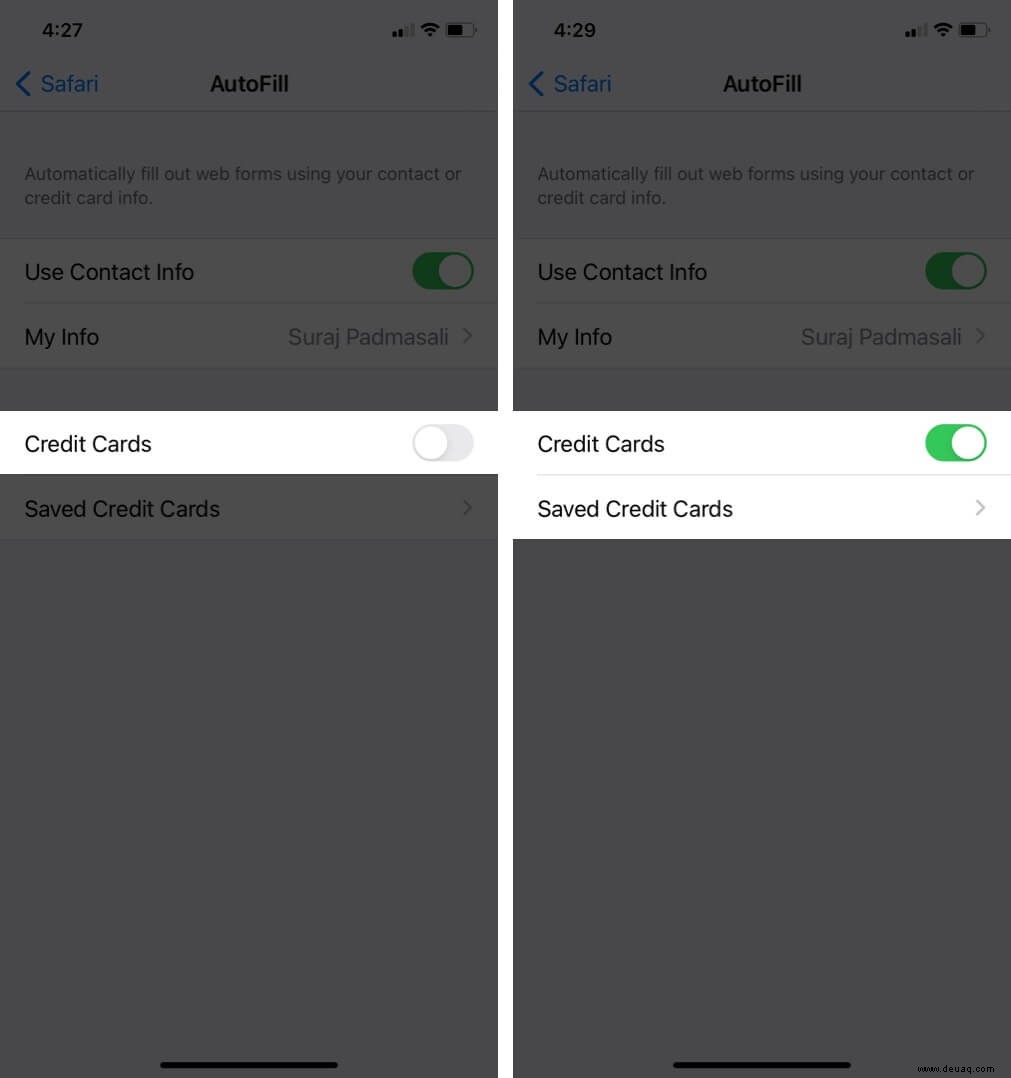 So fügen Sie Kreditkarten zu Safari AutoFill auf iPhone, iPad und Mac hinzu 