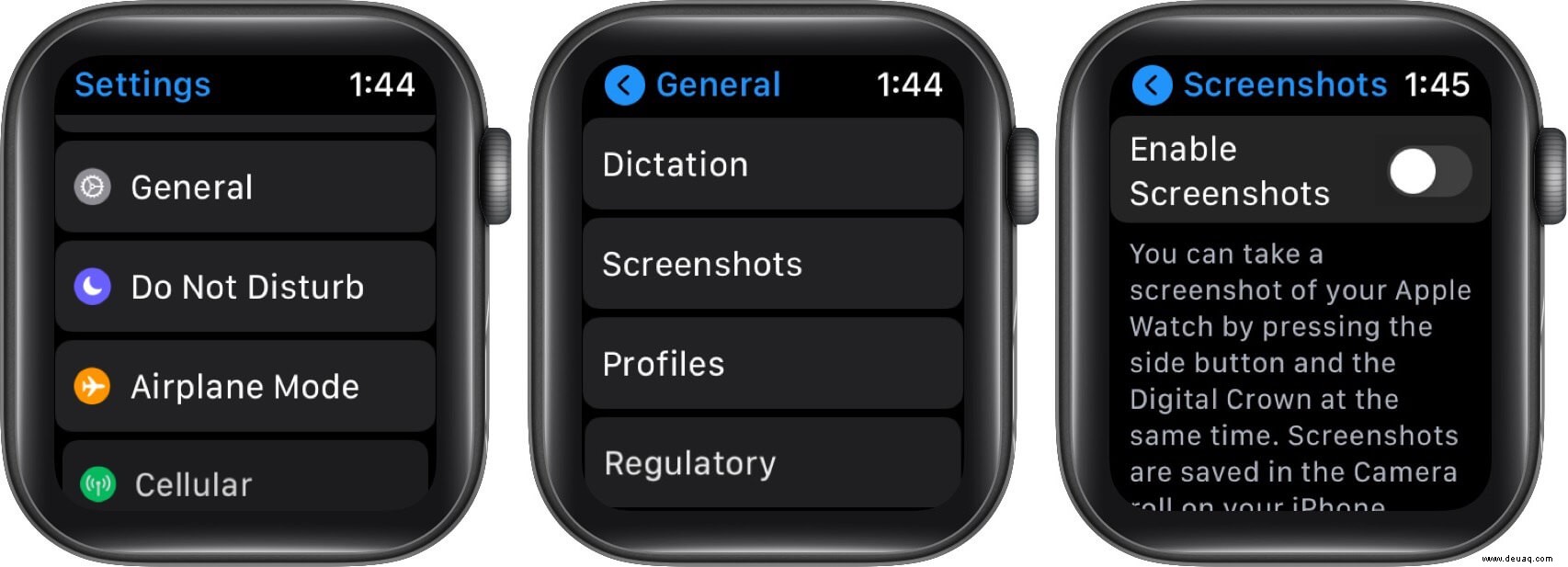 So machen Sie einen Screenshot auf der Apple Watch 