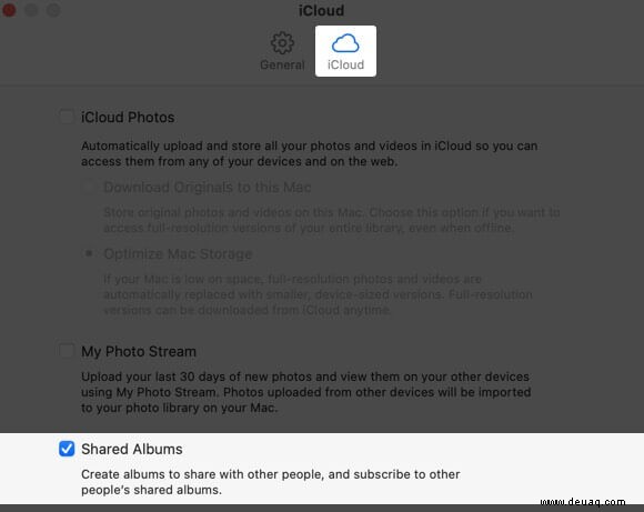 So erstellen Sie freigegebene Alben auf Ihrem Mac 