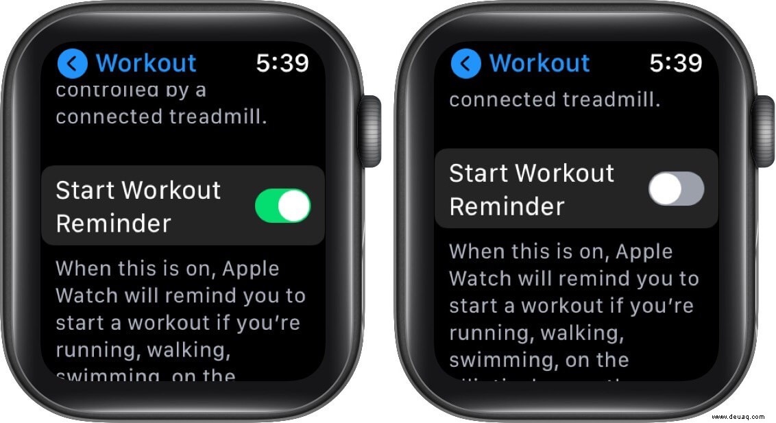 So verwenden Sie die automatische Trainingserkennung auf der Apple Watch 