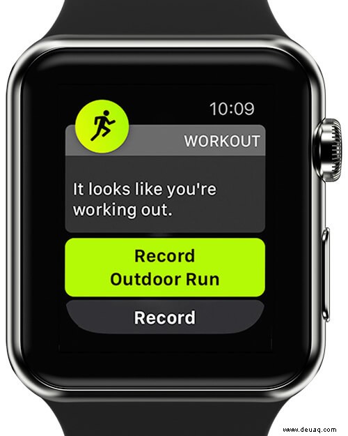 So verwenden Sie die automatische Trainingserkennung auf der Apple Watch 