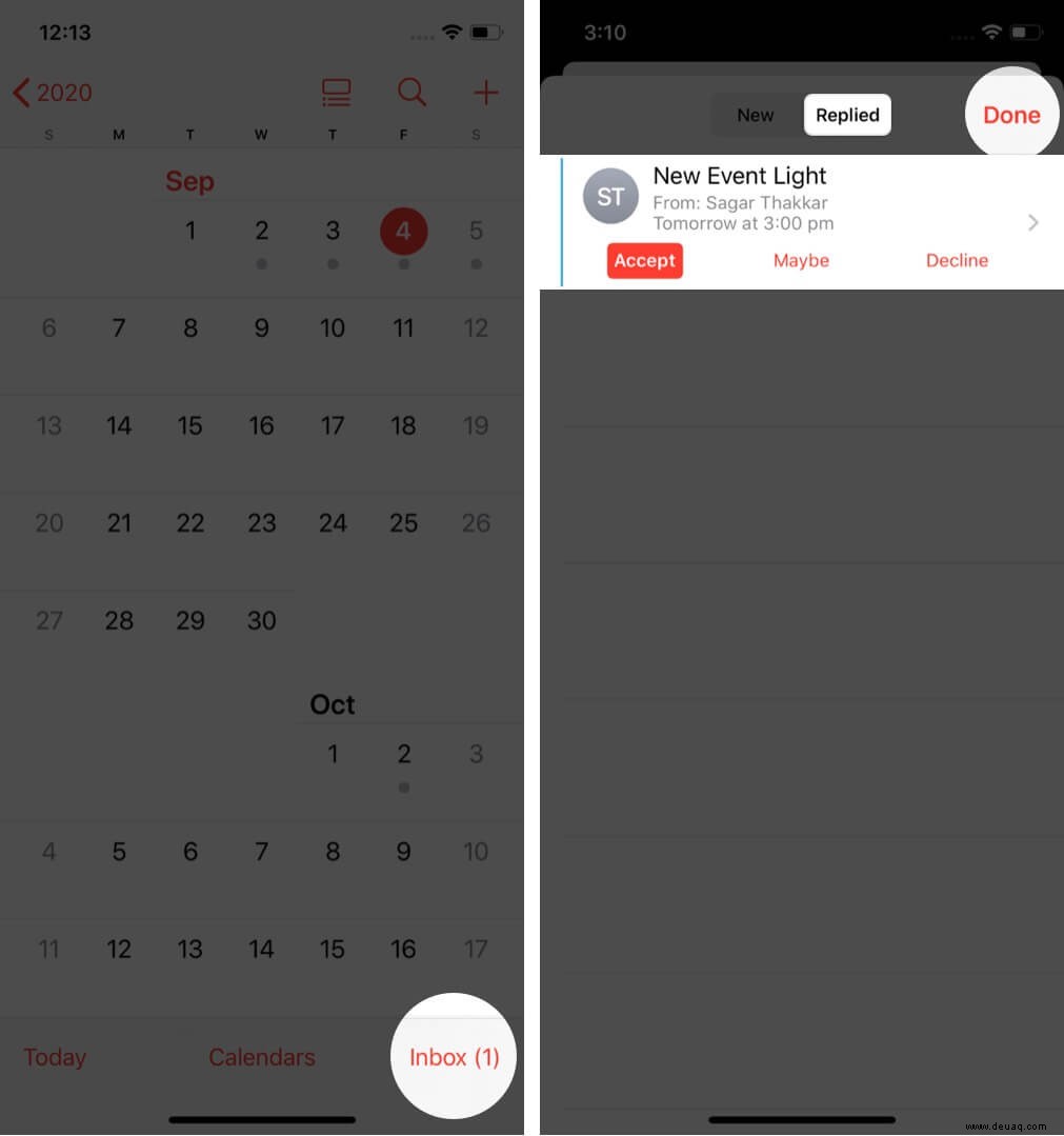 So teilen Sie Kalenderereignisse auf iPhone und iPad 