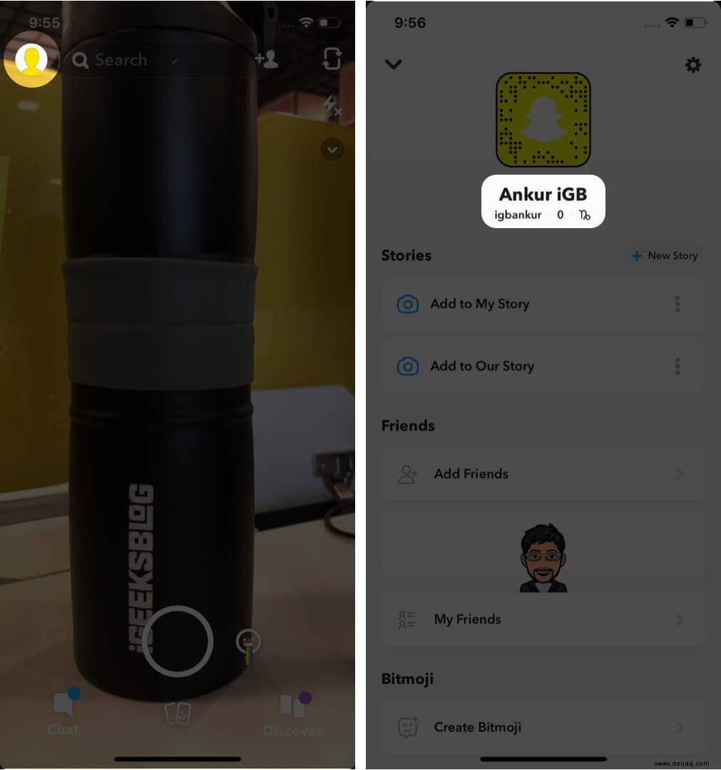 So ändern Sie den Snapchat-Benutzernamen auf dem iPhone 