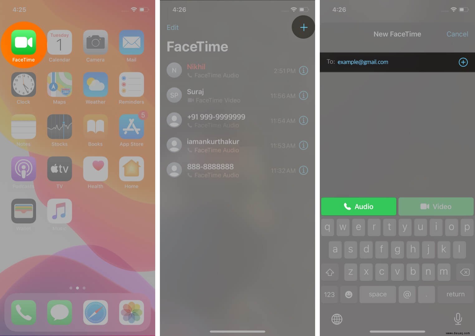 So tätigen Sie einen FaceTime-Audioanruf auf iPhone, iPad und Mac 
