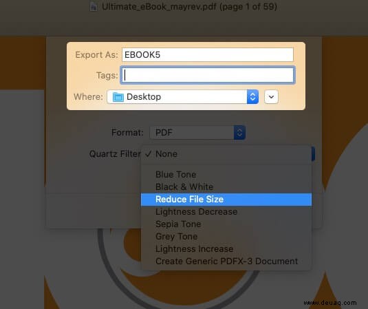 3 einfache Möglichkeiten zum Reduzieren der PDF-Dateigröße auf dem Mac 