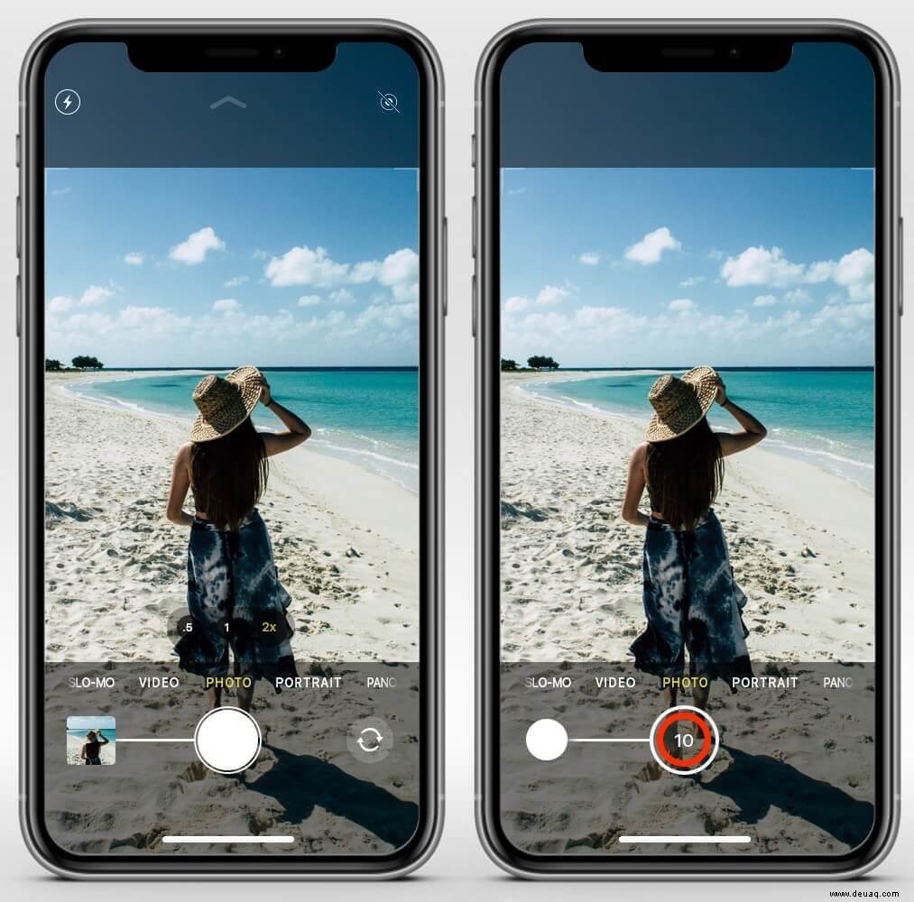 So nehmen Sie Serienfotos auf dem iPhone 11 und 11 Pro auf 