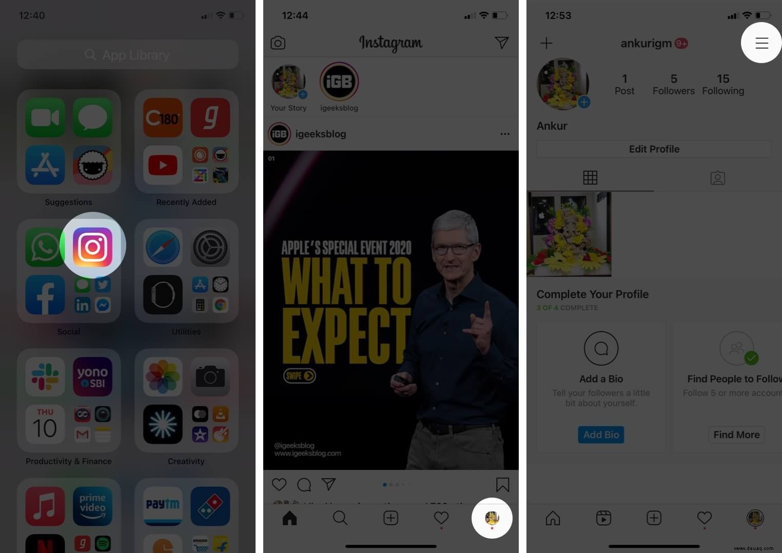 So verwalten Sie mehrere Instagram-Konten vom iPhone aus 