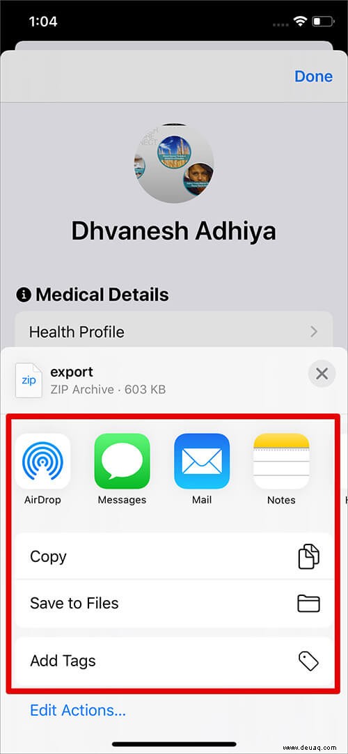 So exportieren Sie Gesundheitsdaten von Ihrem iPhone 