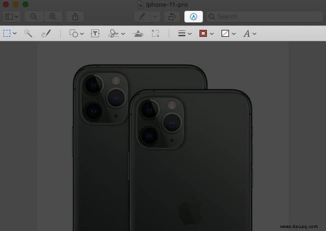 So verwenden Sie Markup zum Bearbeiten von Screenshots auf dem Mac 