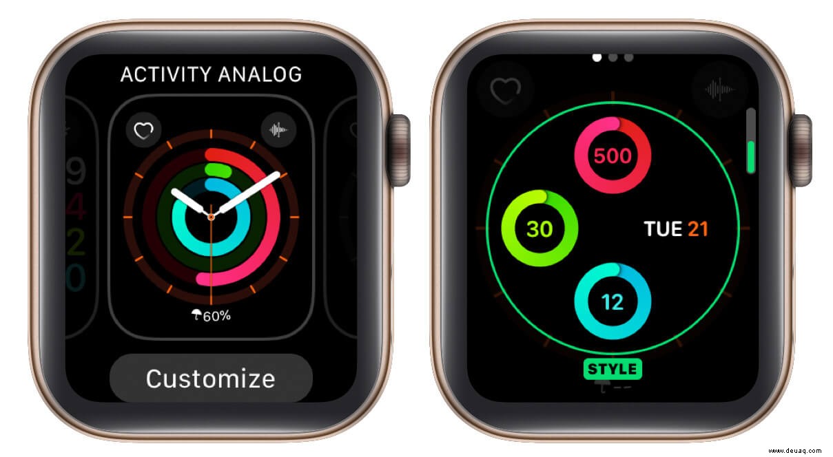 So passen Sie das Zifferblatt auf der Apple Watch an:Eine detaillierte Anleitung 