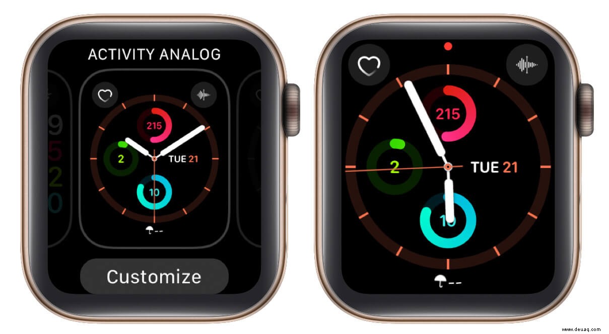 So passen Sie das Zifferblatt auf der Apple Watch an:Eine detaillierte Anleitung 