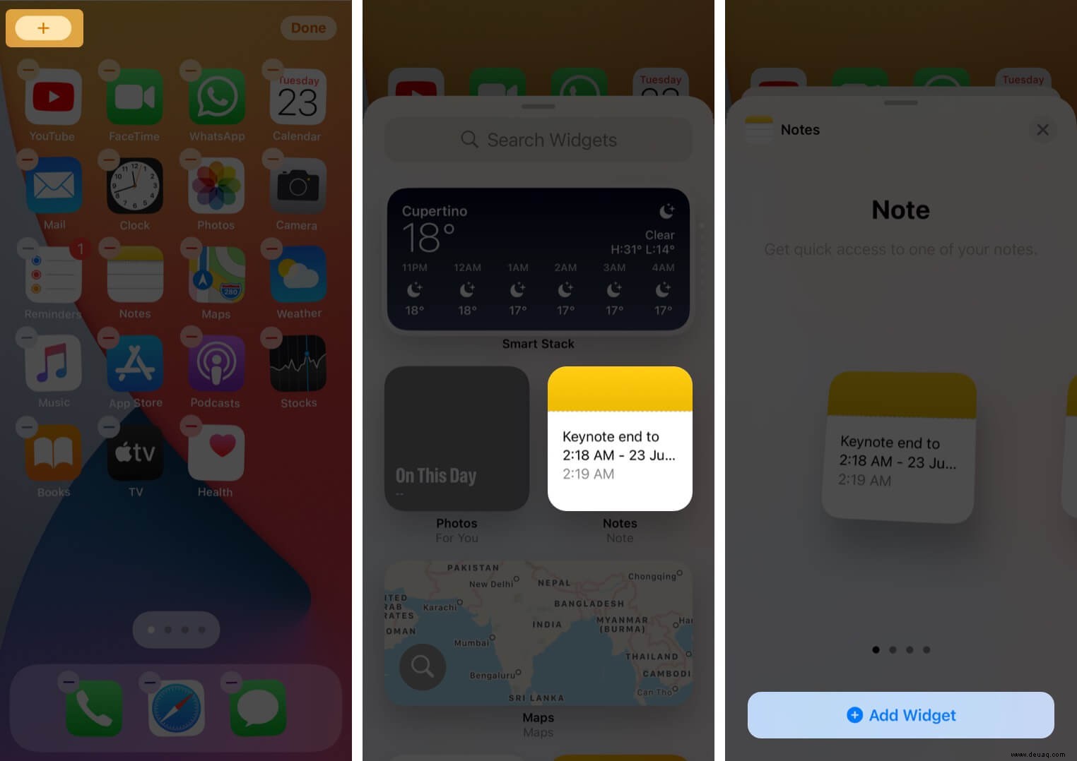 So fügen Sie Widgets zum iPhone-Startbildschirm in iOS 15/14 hinzu 