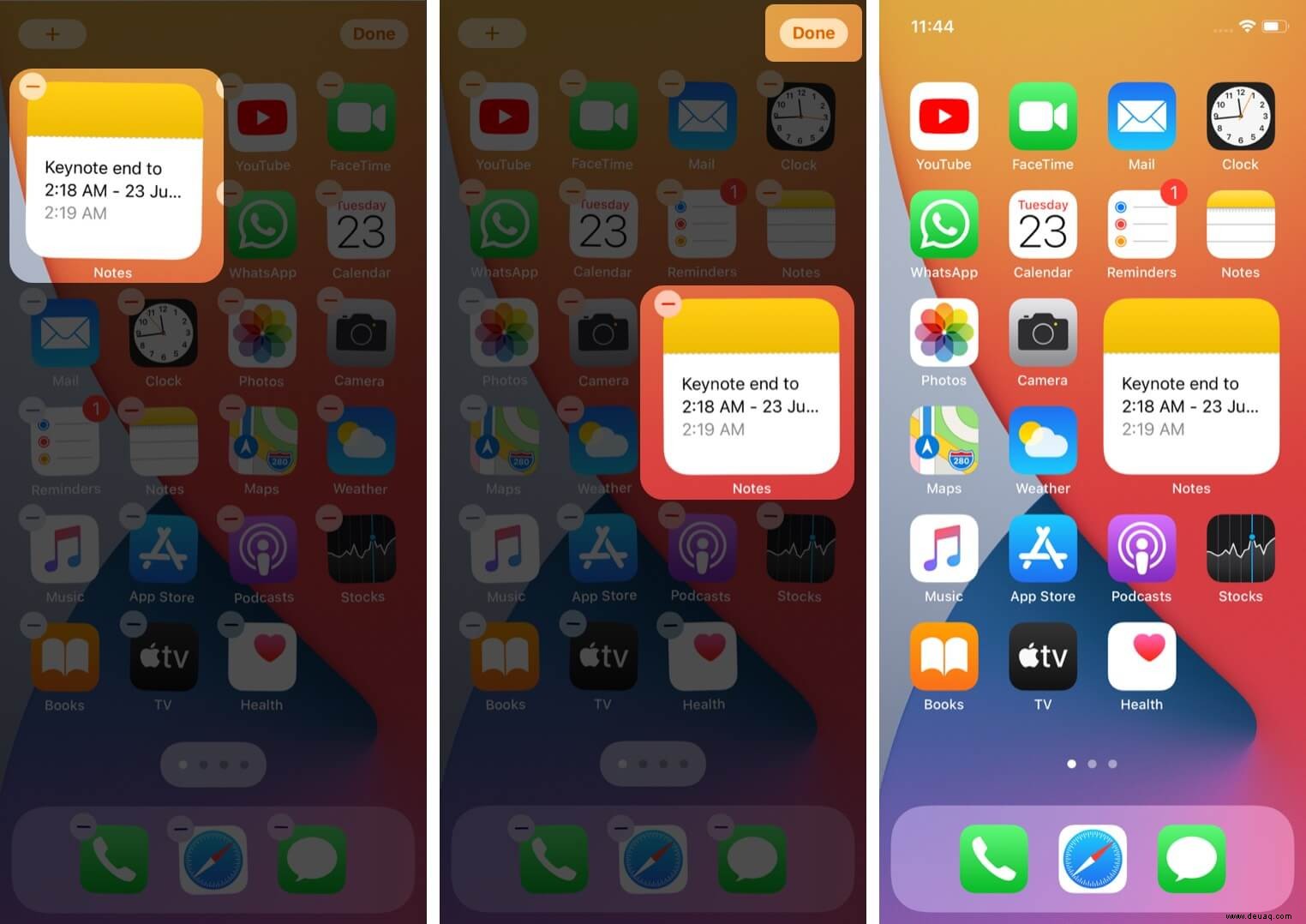 So fügen Sie Widgets zum iPhone-Startbildschirm in iOS 15/14 hinzu 