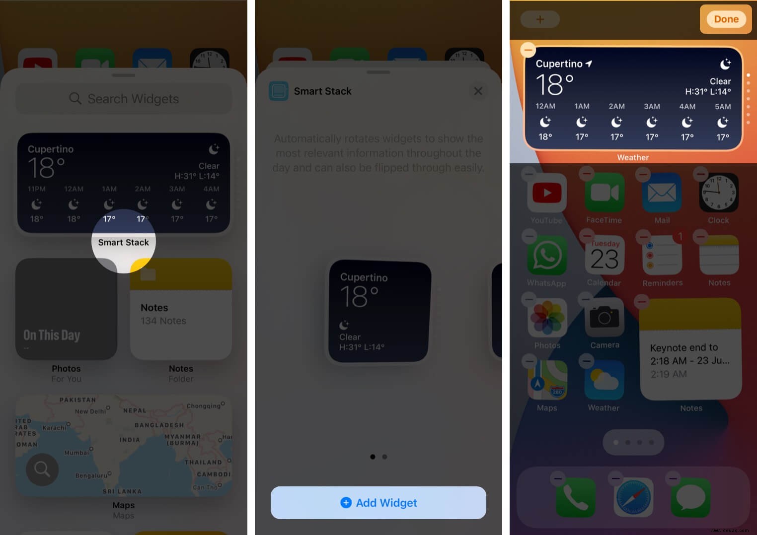 So fügen Sie Widgets zum iPhone-Startbildschirm in iOS 15/14 hinzu 