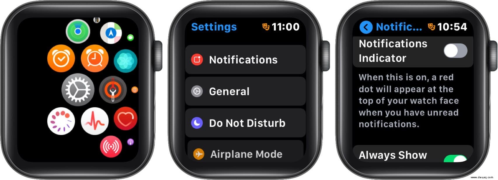 Was bedeutet Red Dot auf der Apple Watch und wie wird man ihn los? 