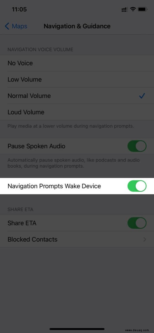 So ändern Sie die Navigationslautstärke in Apple Maps auf iPhone und iPad 