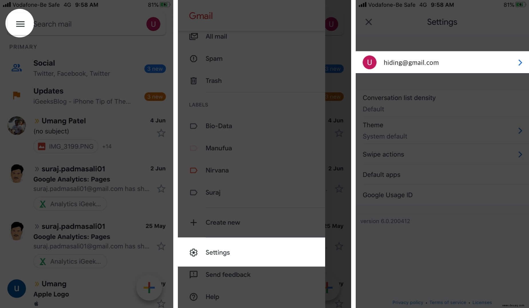Tipps zur Verwendung der Google Mail-App wie ein Profi auf iPhone und iPad 