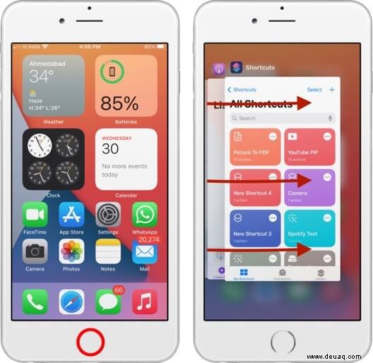 So wechseln Sie zwischen Apps auf iPhone und iPad 