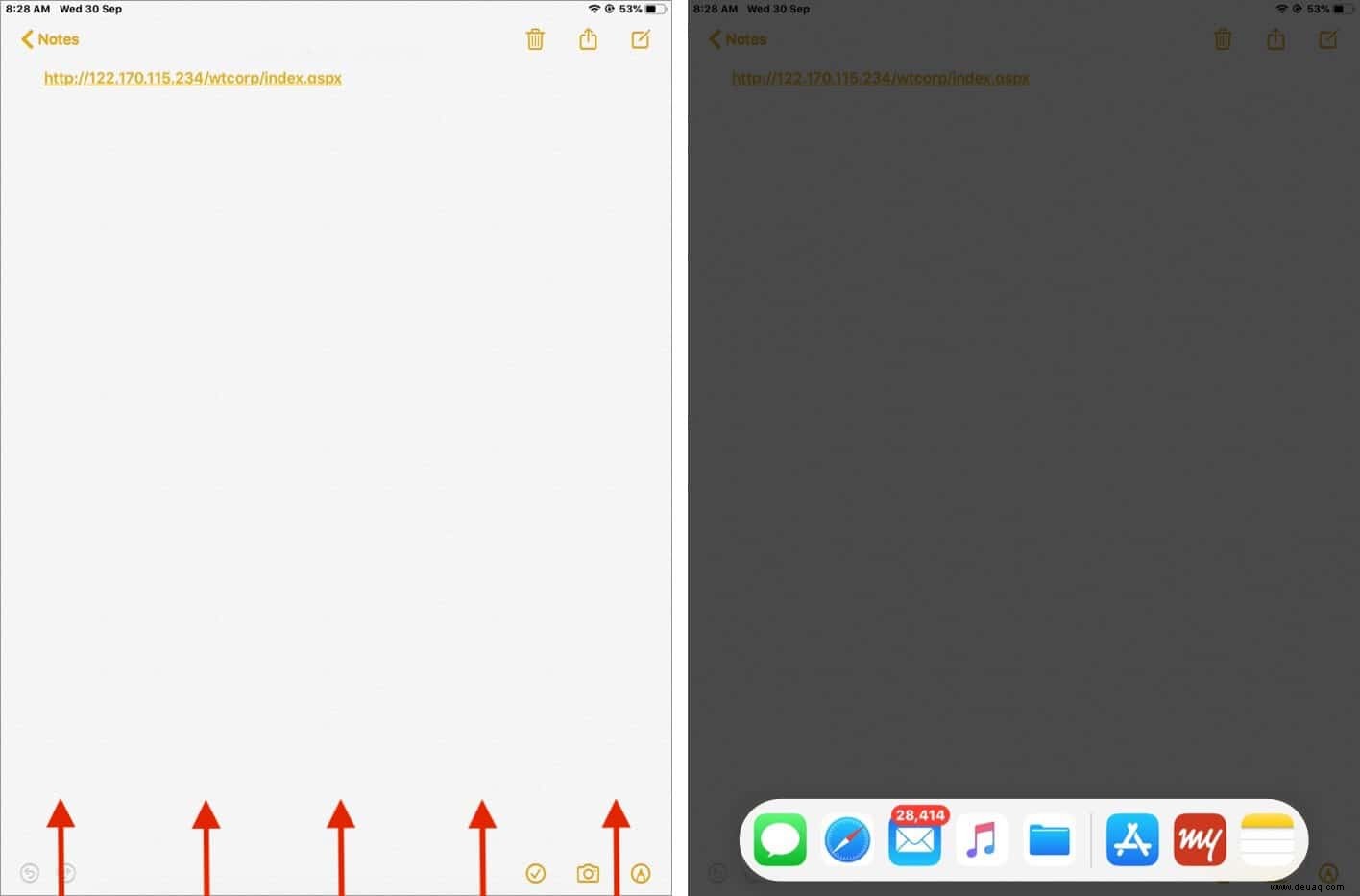 So verwenden Sie das Dock auf Ihrem iPad in iPadOS 14 oder 13 