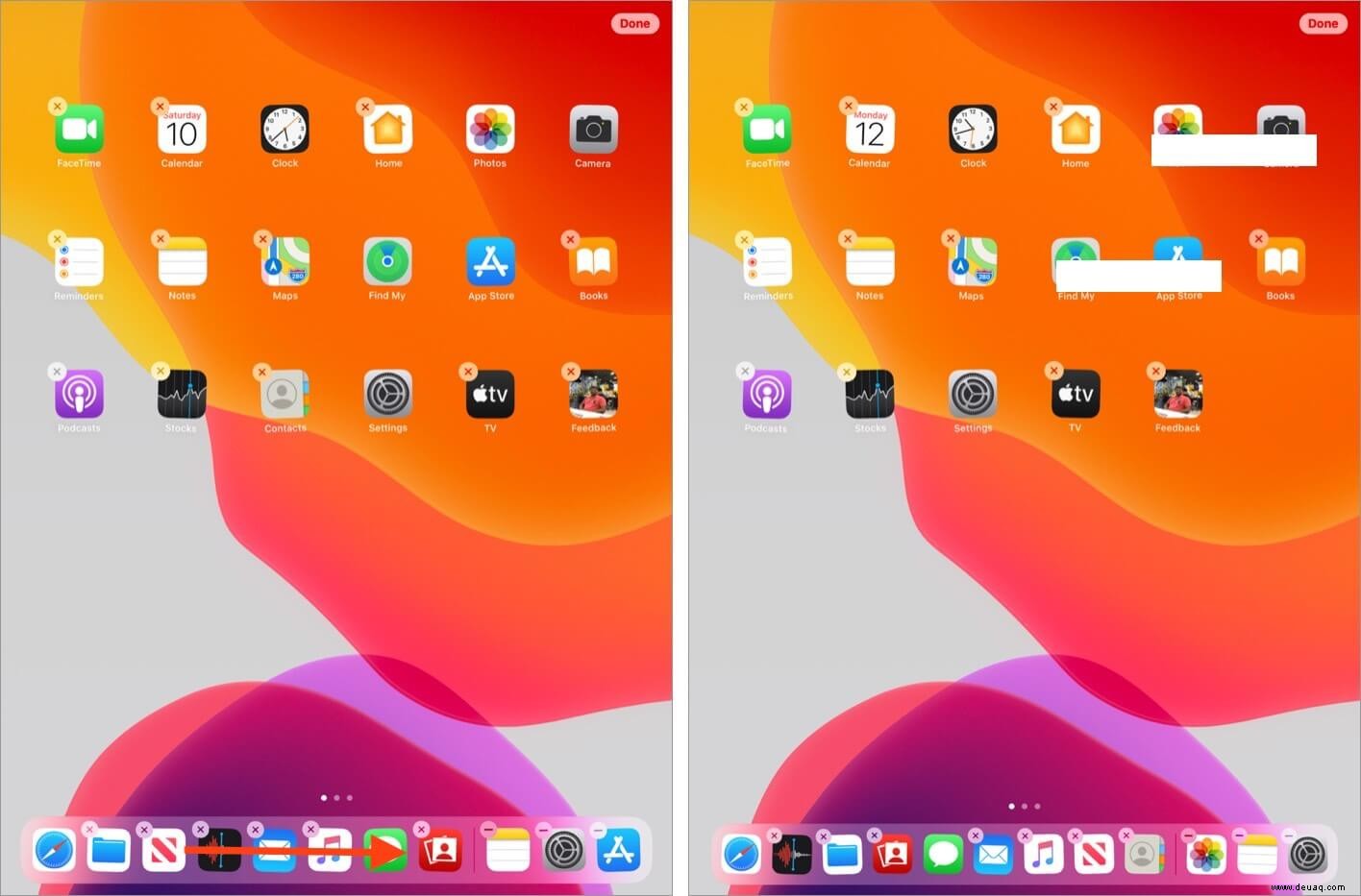 So verwenden Sie das Dock auf Ihrem iPad in iPadOS 14 oder 13 