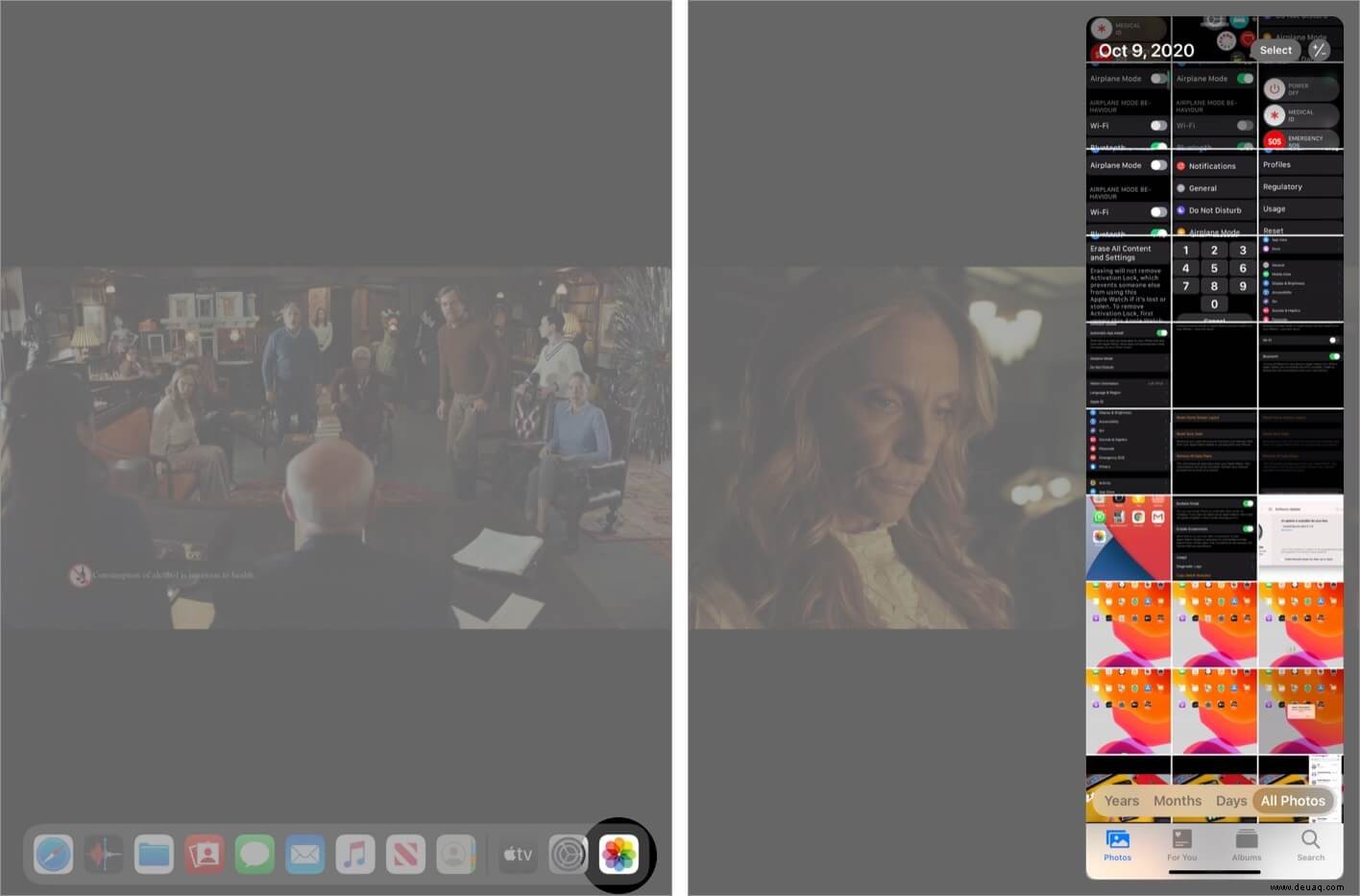So verwenden Sie das Dock auf Ihrem iPad in iPadOS 14 oder 13 