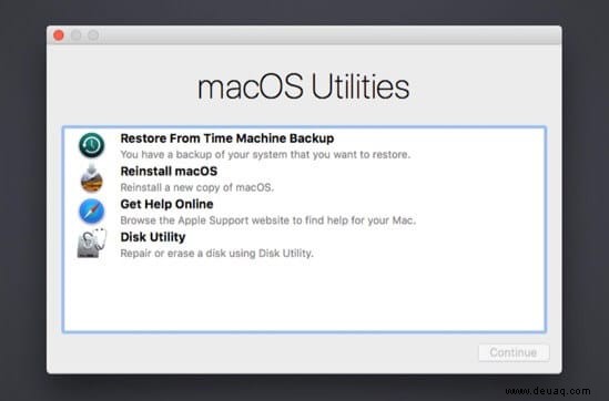 So starten Sie einen Mac im Internet-Wiederherstellungsmodus 