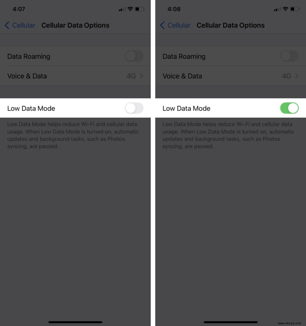 So verwenden Sie den Low-Data-Modus auf iPhone und iPad 