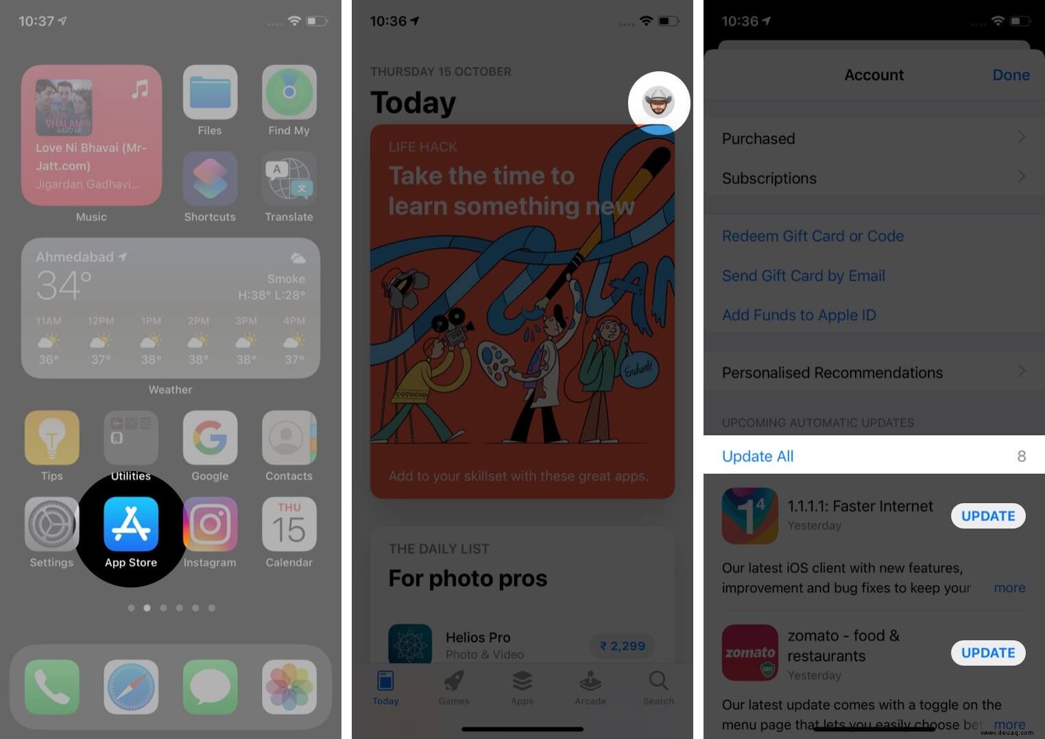 iOS 15:So aktualisieren Sie eine App auf dem iPhone oder iPad 