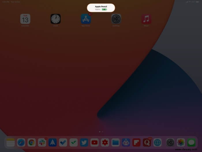 So überprüfen Sie die Batterie des Apple Pencil auf dem iPad (1. und 2. Generation) 