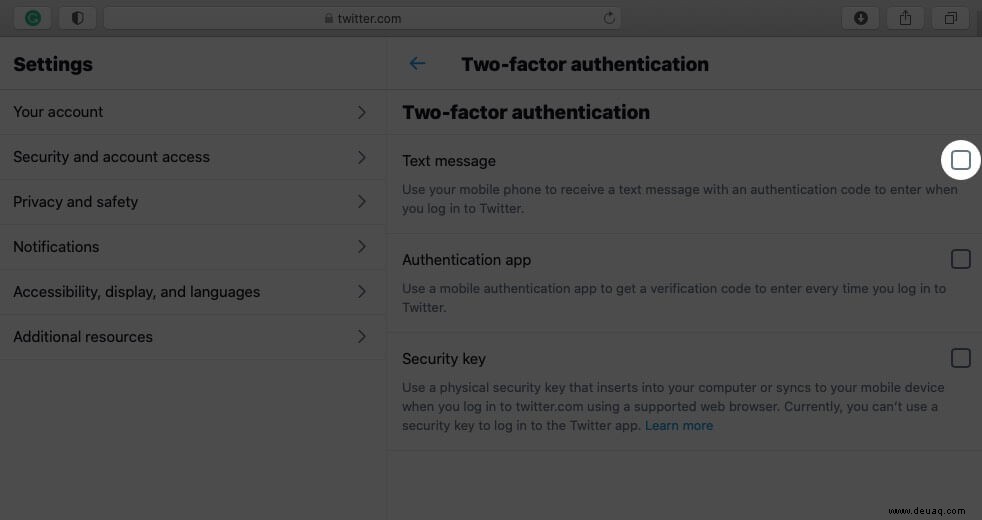 So aktivieren Sie 2FA für Twitter (Zwei-Faktor-Authentifizierung) 