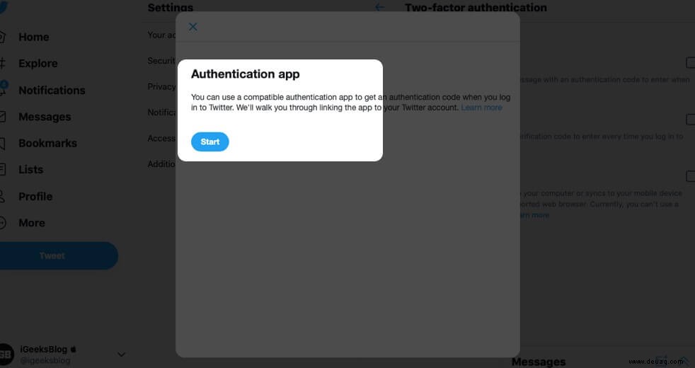 So aktivieren Sie 2FA für Twitter (Zwei-Faktor-Authentifizierung) 