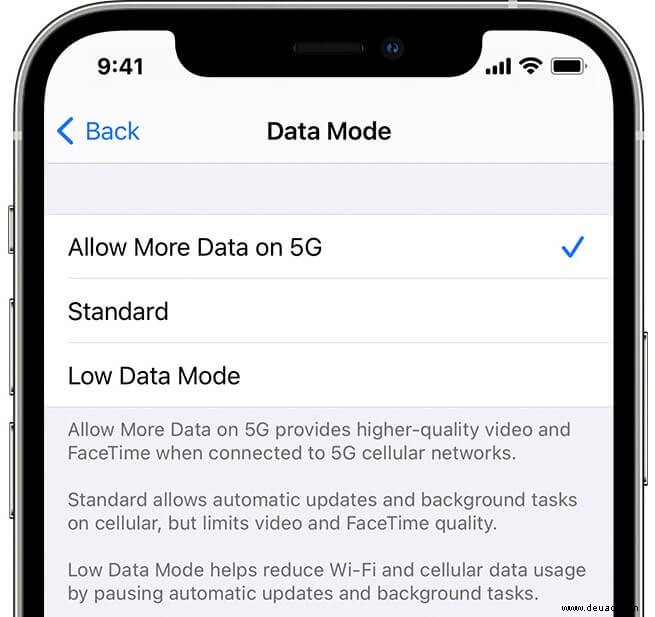 So schalten Sie 5G auf der iPhone 12-Serie ein oder aus 