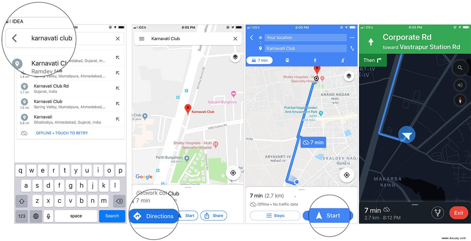 So laden Sie Offline-Karten in Google Maps auf dem iPhone herunter und verwenden sie 