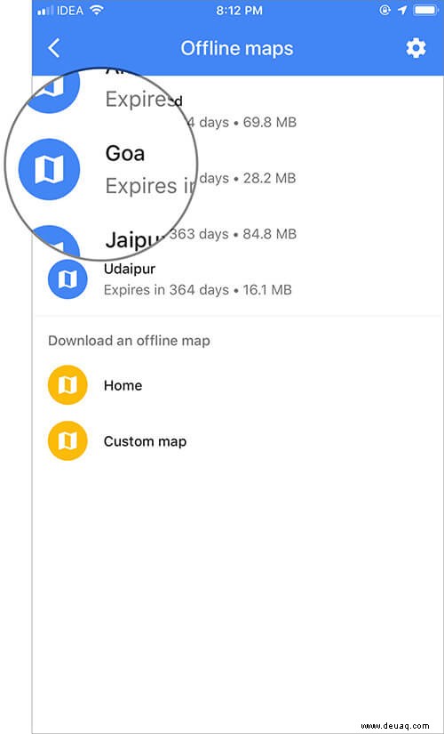 So laden Sie Offline-Karten in Google Maps auf dem iPhone herunter und verwenden sie 