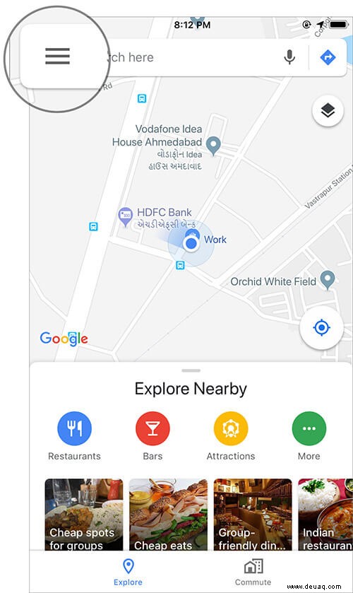 So laden Sie Offline-Karten in Google Maps auf dem iPhone herunter und verwenden sie 